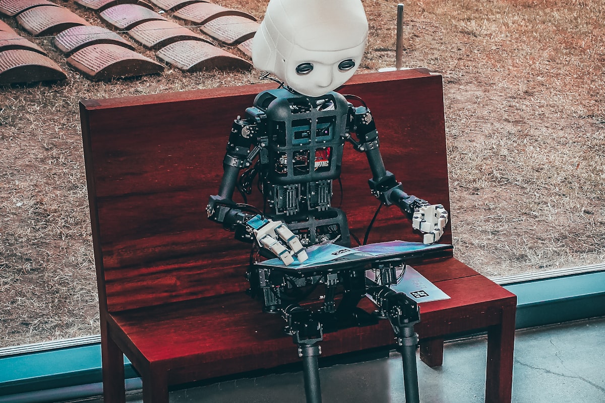 Ilustração de circuitos e inteligência artificial