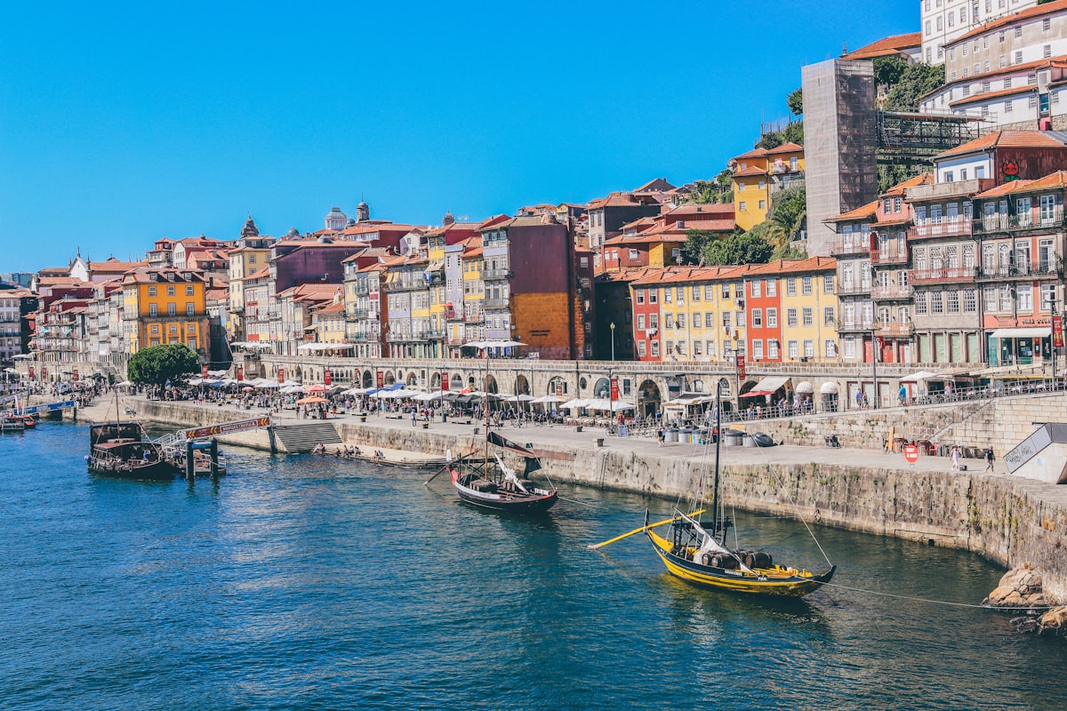 Vista de cidade em Portugal